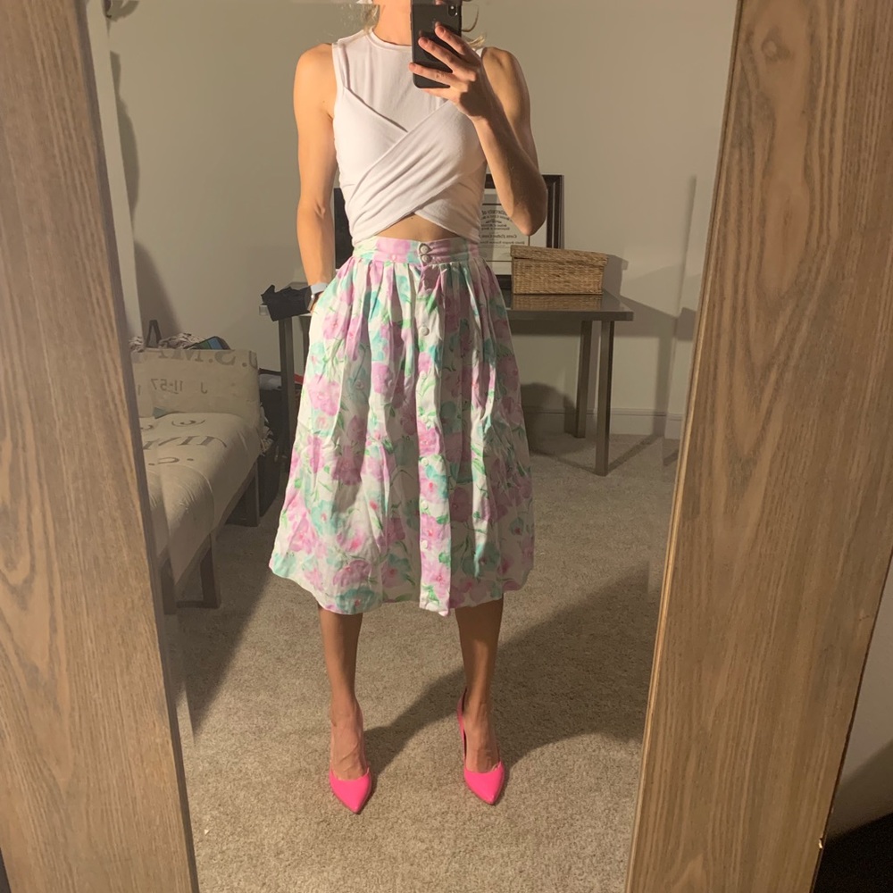 Vintage Floral Skirt
